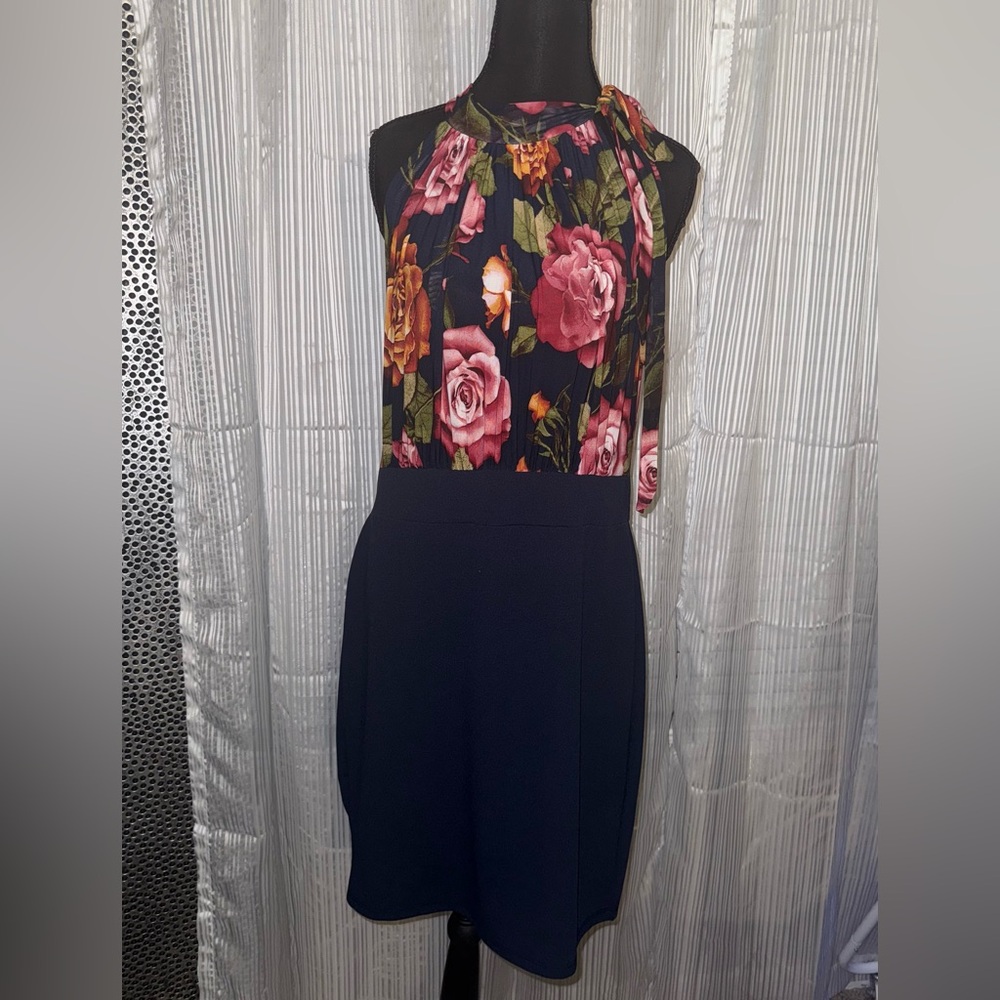 Floral Navy Dress